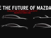 【ロサンゼルスモーターショー14】マツダ、新型3車を予告…シルエットを紹介 画像