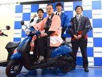 【スズキ レッツ 新型発表】組み立ては日本、濱本社長「豊川工場製にこだわり」 画像