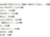 2014年、女子中高生の間で流行った言葉は？ 画像