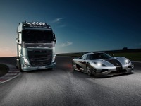 ボルボ の最新トラック、世界最速スーパーカーとサーキット対決［動画］ 画像