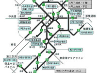 首都高、渋滞状況＆所用時間タイムテーブルを公開 画像