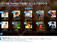 2014年、話題になったTwitterアカウント…有名カップル、炎上芸人などランクイン 画像