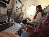 エミレーツ航空、「A380」51機で無料Wi-Fiサービスを提供…10MB分 画像