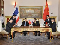 タイと中国、鉄道建設の覚書に調印…ラオス国境とタイ湾結ぶ 画像