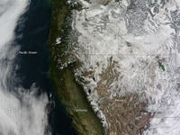 NASA、米西部の観測画像を公開…元日のグランドキャニオンは降雪を記録 画像