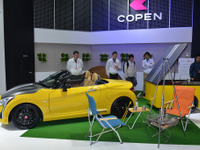 【東京オートサロン15】ダイハツ コペン×LOVE SANJO Project…トレーラーも着せ替え［詳細画像］ 画像