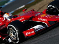 【F1】2日連続でベッテル最速、フェラーリ勢が好調…ヘレステスト2日目 画像