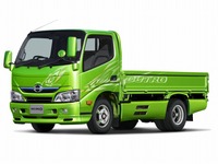 【大阪オートメッセ15】日野、鮮烈なカラーリングのカスタムトラックを出展 画像