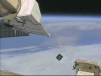 ISS「きぼう」日本実験棟から超小型衛星を放出…ブラジル宇宙機関が開発 画像