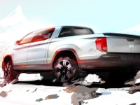 【シカゴモーターショー15】ホンダの北米ピックアップトラック、リッジライン … 次期型を予告 画像