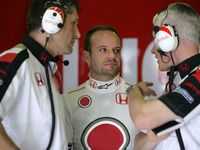 【ホンダF1】バリチェロ、肩の痛みでテスト短縮 画像