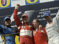 シューマッハ、気迫の85勝目…サンマリノGP 画像