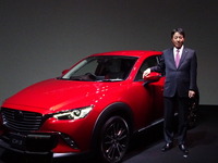 【マツダ CX-3 発売】小飼社長「海外は120か国以上へ、生産は国内１極」 画像