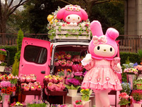 マイメロディ カングー、全国キャラバンに向けて出発…3月7日は横浜赤レンガ倉庫 画像