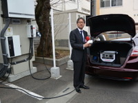ホンダ三部執行役員「水素社会に対するひとつの提案」…小学校にV2H充電器 画像