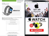 Apple Watch 詐欺サイトが初確認…「無料プレゼント」に注意 画像