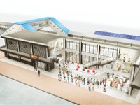 常磐線湯本駅、3月29日リニューアル…足湯や手作り駅名標など 画像