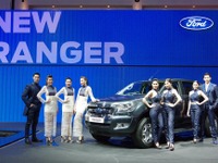【バンコクモーターショー15】フォードの小型ピックアップ、レンジャー に改良新型…表情一新 画像