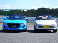 【ホンダ S660 プロトタイプ 公開】ホンダの軽ミッドシップ、新旧比較… ビート と S660 を並べてみた 画像