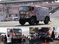 【モータースポーツジャパン15】日野、ダカール参戦車でのデモ走行・同乗体験を実施 画像