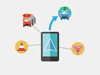 交通情報アプリ 渋滞ナビ がリニューアル、渋滞考慮カーナビ機能を搭載 画像