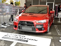 【モータースポーツジャパン15】三菱 ランエボ 最終仕様がお披露目…馬力は WRX STI 超えるか!? 画像