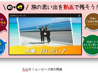 ANAセールス、旅先の写真・動画のアプリ「たびろくムービーズ」を提供 画像