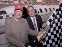 元F1王者 ニキ・ラウダ、ボンバルディアの次世代ビジネスジェットを発注 画像