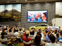 【ニュル24時間 2015】スバル、パブリックビューイングでファン100名と喜びを分かち合う 画像