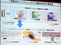 【人とくるまのテクノロジー展15】来たるべき自動運転時代、電波利用はどうなる？ 画像