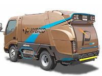 【NEW環境展15】モリタ、回転式電動塵芥収集車 E-SVN を参考出品 画像