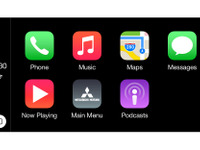 三菱 パジェロ 新型、Android AutoとApple CarPlay 両対応の車載ディスプレイ搭載へ 画像