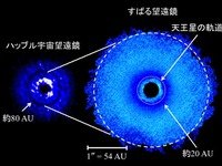 「うみへび座TW星」周辺の原始惑星円盤に多重リングギャップ構造を発見 画像