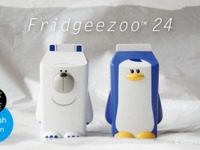 冷蔵庫を開けるたび話しかけてくれる白くま＆ペンギンのガジェット 画像