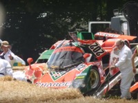 【グッドウッド15】マツダ 767B がヒルクライムで事故、大破［動画］ 画像