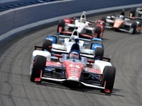【INDYCAR 第11戦】佐藤琢磨、トップ集団で戦うもクラッシュ…優勝はレイホール 画像