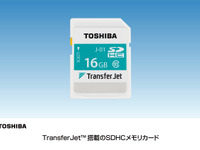 機器を近づけるとデータ転送できる「TransferJet」に対応したSDカード 画像
