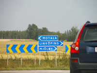 スウェーデンの道路標識 直感!! 画像