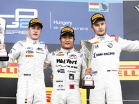 F1ハンガリーGP併催の「GP2」第6大会、レース2で松下信治が初優勝 画像