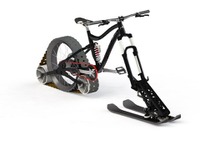 MTB感覚で雪山ダウンヒルを攻める…本格バイクの試作車が完成 画像
