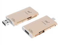 Lightning端子とUSB 3.0端子の両刀使いができるフラッシュメモリ 画像