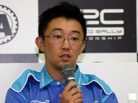 【WRCラリージャパン】記者会見 PWRC…鎌田選手 画像