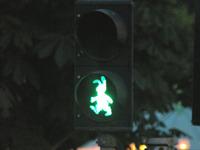 カワイイっ!!　歩行者信号機の人型マーク 画像