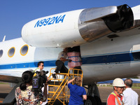 宇宙ステーション補給機「こうのとり」5号機に緊急搭載するNASAの物資が到着 画像