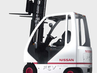 物流総合展06 日産が燃料電池フォークリフト出品 画像
