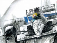 墨画によるモータースポーツアート展、鈴鹿サーキットホテルで開催…8月22日～9月28日 画像