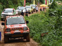 【アジアクロスカントリーラリー15】大活躍の日本勢、ダカールの篠塚は ジムニー で総合2位に［写真蔵］ 画像