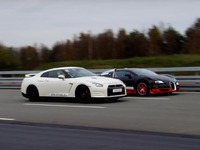 1200馬力対決！　フルチューンの GT-R vs ブガッティ ヴェイロン［動画］ 画像