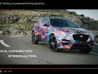 ジャガー 初のSUV、「F-PACE」…ワインディングロードで開発テスト［動画］ 画像