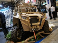 【危機管理産業展】MV-22オスプレイにも搭載可能なポラリス社製ATVを展示 画像